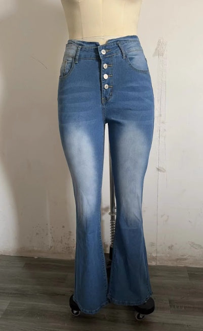 Pantalon en jean taille haute sexy