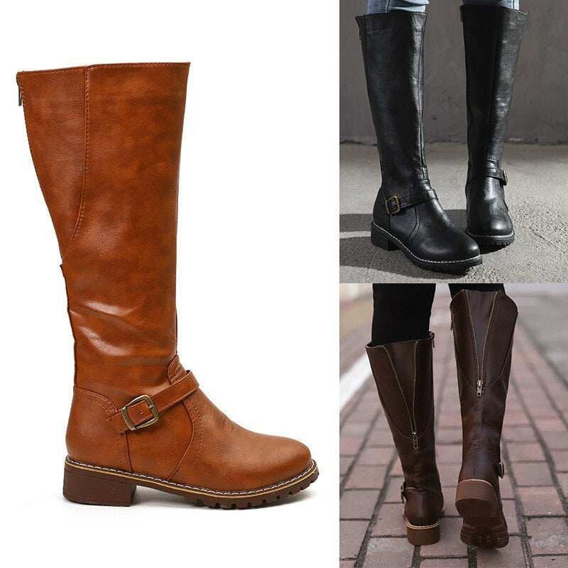 Bottes en cuir pour femmes