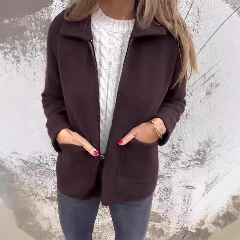 Lina Veste Cardigan Élégante en Laine