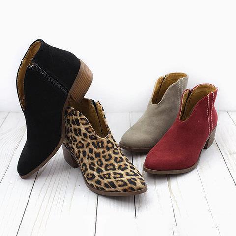 Bottines pour femme - bout pointu -