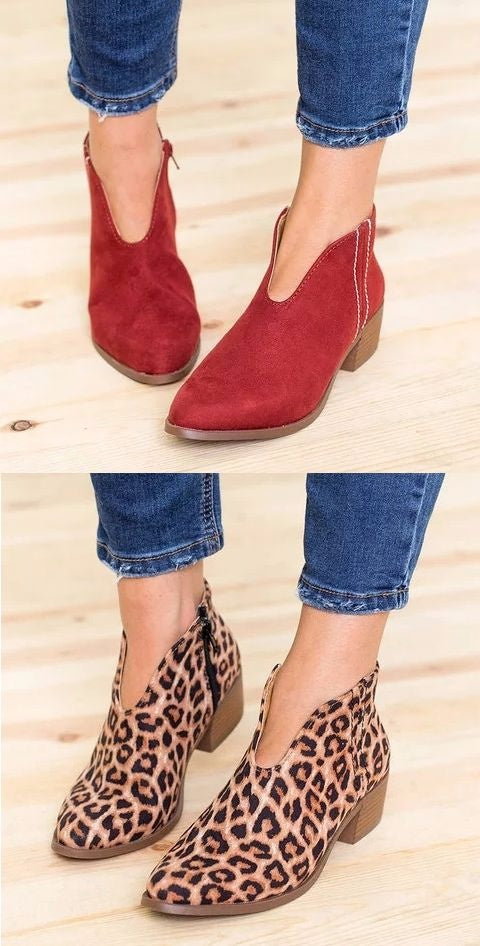 Bottines pour femme - bout pointu -