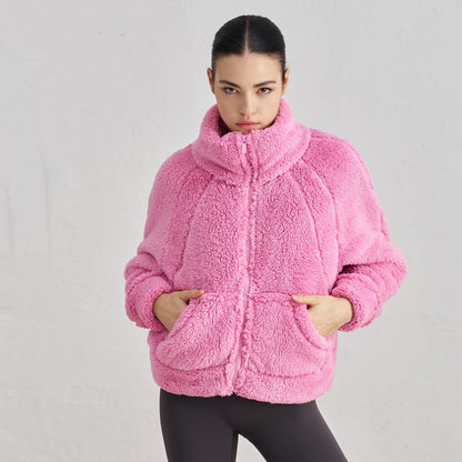 Veste de sport chaude en peluche pour femmes