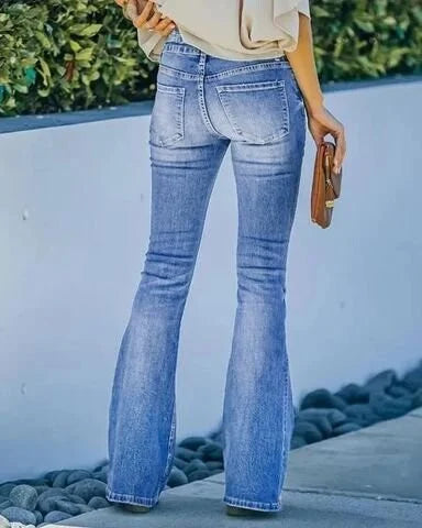 Pantalon en jean taille haute sexy